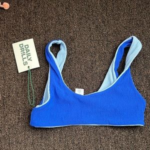 Daily Drills Wave Top SIZE MEDIUM - Light Blue Cobalt